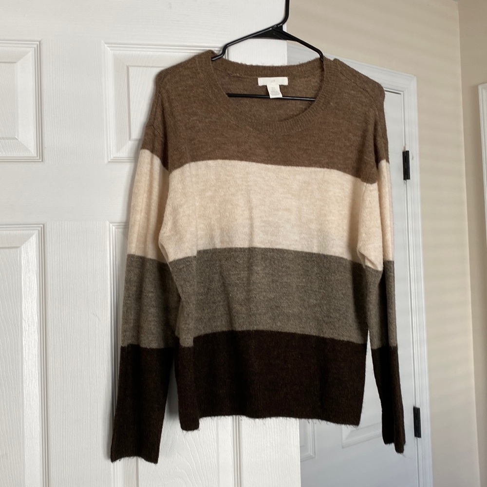 Stripe sweater - brown/tan tones